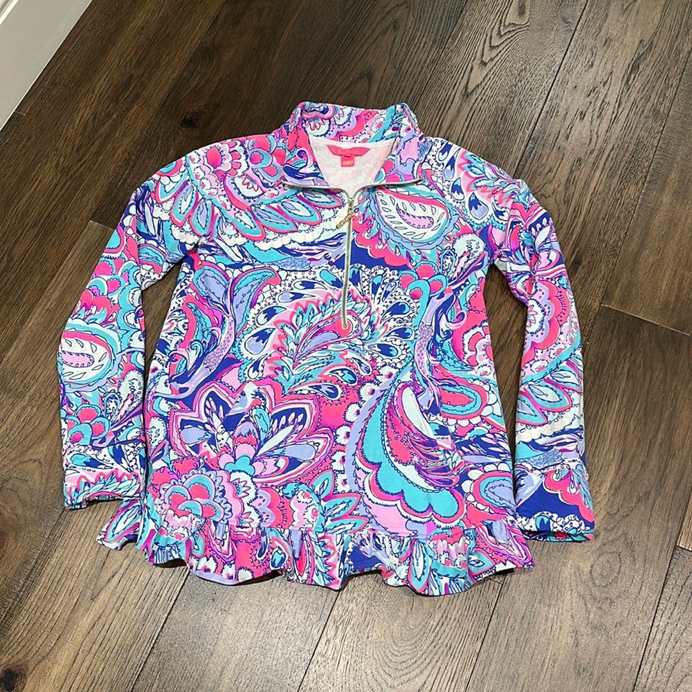 Lilly Pulitzer Half Zip pull over